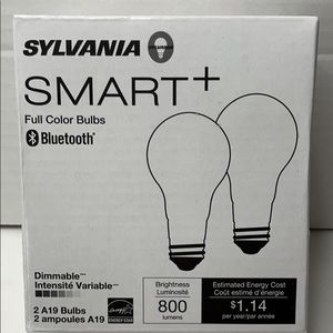 Sylvania Smart+ Full Color Bulbs Bluetooth A19 New